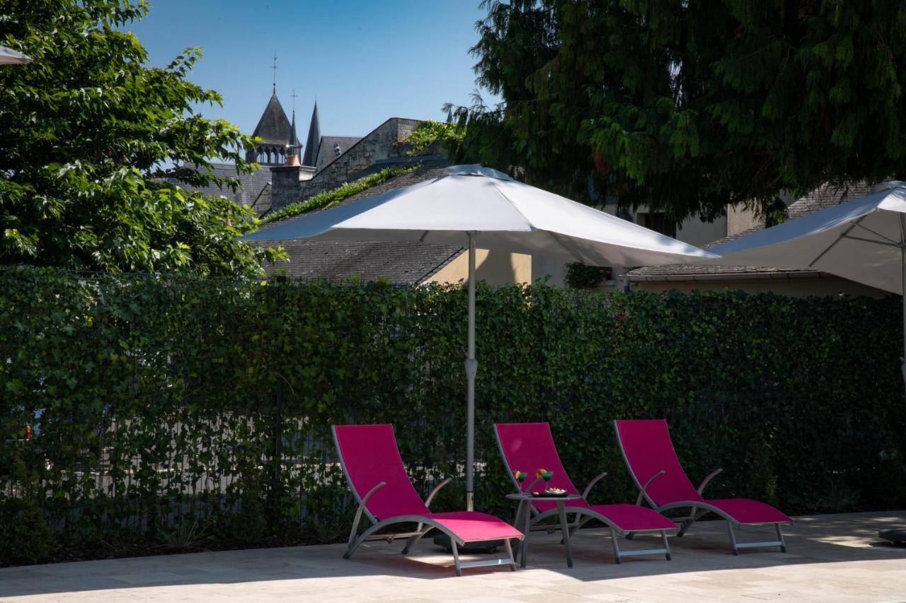 Logis Hotel La Croix Blanche Fontevraud Exterior foto